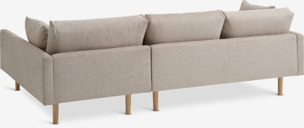 Sofa HVIDBJERG chaise lounge sand