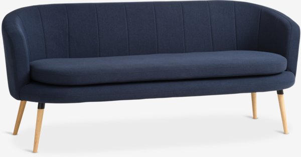 Sofa GISTRUP 3-Sitzer Stoff dunkelblau