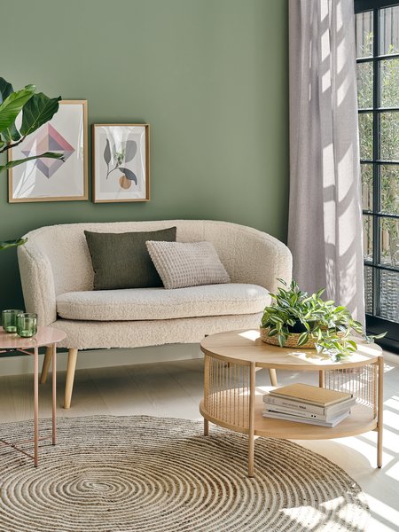 Soffa GISTRUP 2-sits offwhite teddy