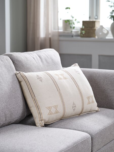 Cuscino GRYNSILDRE 40x60 cm beige/giallo