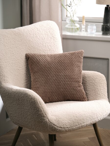 Cushion ROSENVIAL 45x45 dark sand