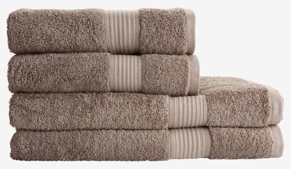 Drap de bain KARLSTAD 100x150 brun KRONBORG
