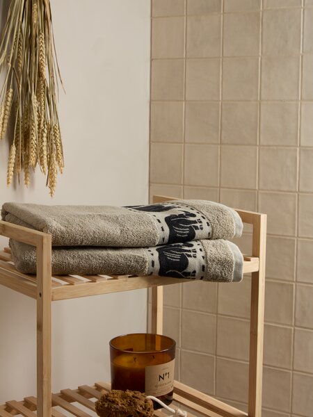 Prosop baie MALUNG 70x140 gri KRONBORG