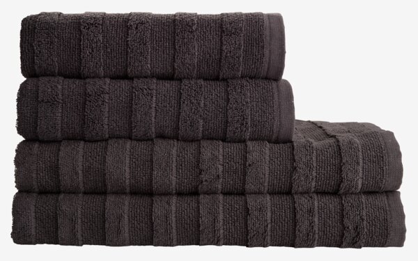 Handtuch TORSBY 50x90 schwarz