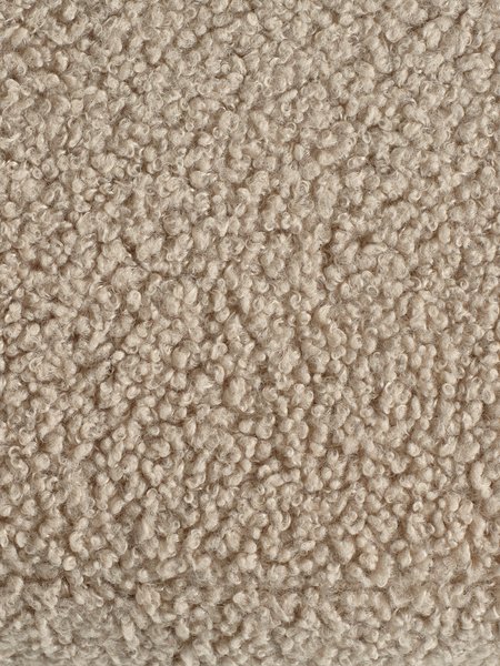 Pouffe RAMSDAL D70 beige teddy/oak colour