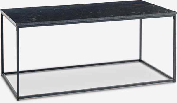 Coffee table TROSTERUD 50x100 marble colour/black