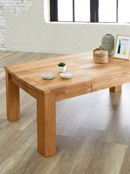 Table basse OLDE 70x120 avec 1 tiroir chêne