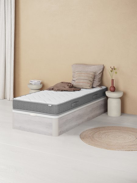 Canapé 90x200cm SKJELA GA45 gris claro