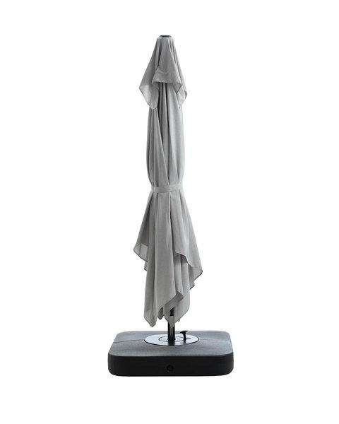 Hanging parasol BUBERG W300xL300 light grey