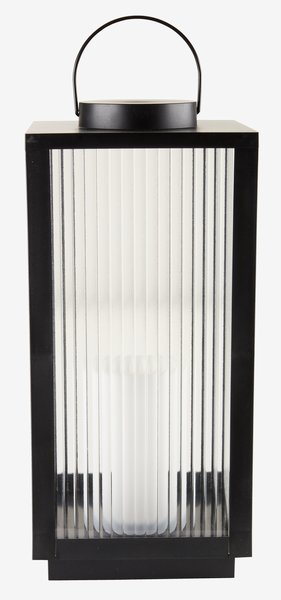 Farol ULDSMED A22xL22xA48cm con LED negro