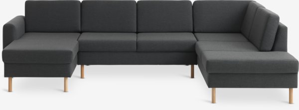 Sofa SVALBARD hjørne højre mørkegrå