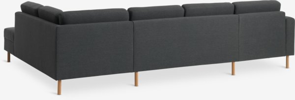 Sofa SVALBARD hjørne højre mørkegrå