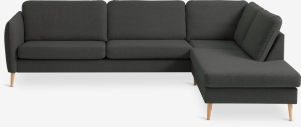 Sofa AARHUS Ecke offen rechts dunkelgrau