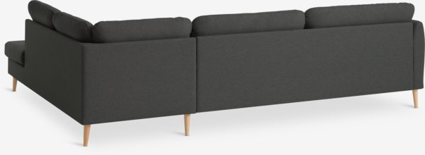 Sofa AARHUS Ecke offen rechts dunkelgrau