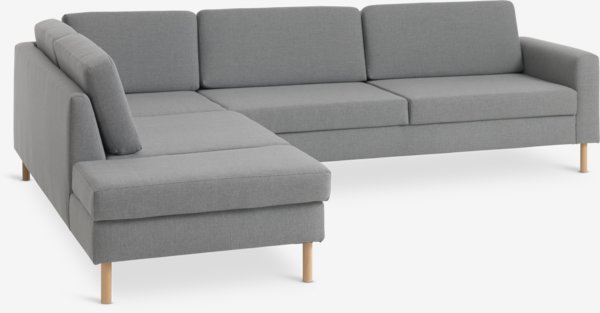 Sofa SVALBARD open-end venstre lysegrå