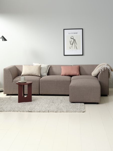 Sofa TERNDRUP chaise longue grey