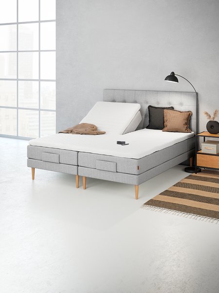 Elevationsseng 180x200cm JOSELVA GE40 grå-27 LATEX