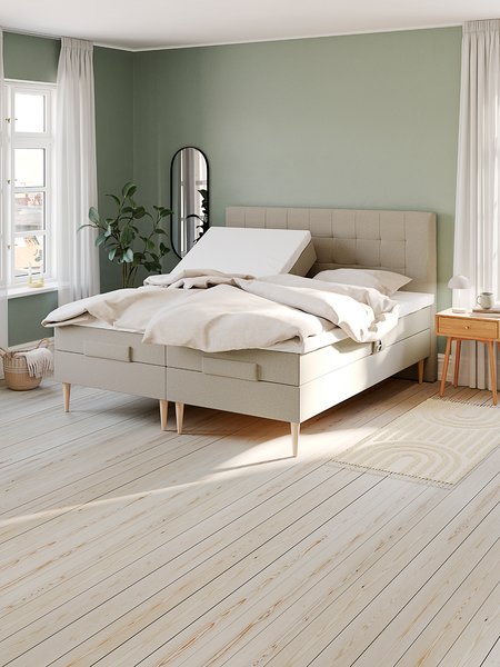 Elevationsseng 90x200cm TONDRA GE45 sand-91 DREAMZONE