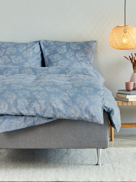 Parure de lit en satin VIOLA 240x220 bleu