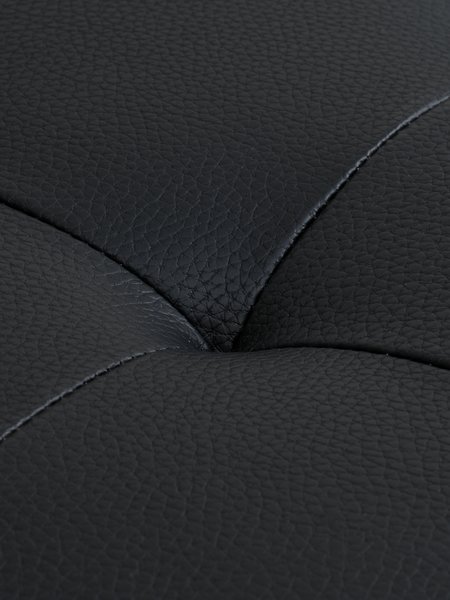 Sofa FALSLEV Chaiselongue Kunstleder schwarz
