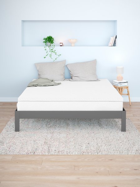 Surmatelas 180x200cm WELLPUR FRYA gris