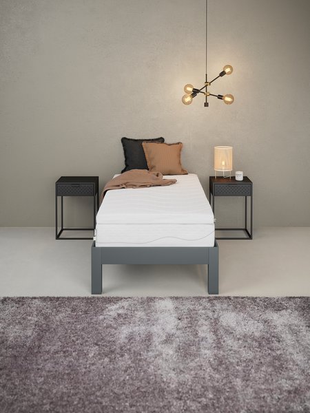 Bäddmadrass 90x210cm WELLPUR GULEN GT65 vit