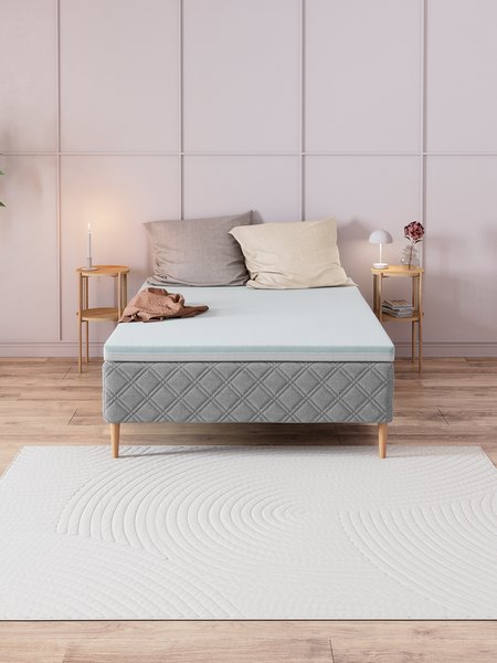 Topper 140x200cm WELLPUR BOKSELVI alb