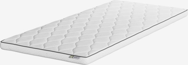 Surmatelas 90x200cm HOPEN gris DREAMZONE