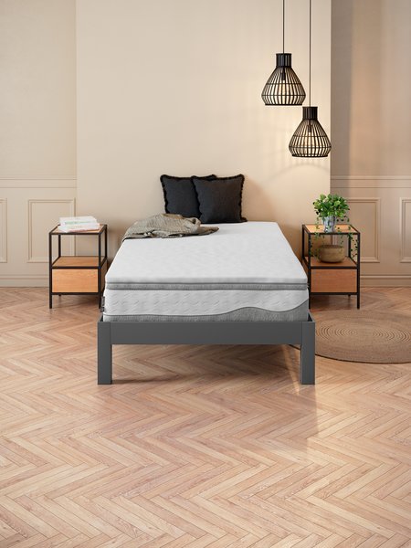 Materasso topper 120x200 cm WELLPUR BOKSELVI GT110 grigio