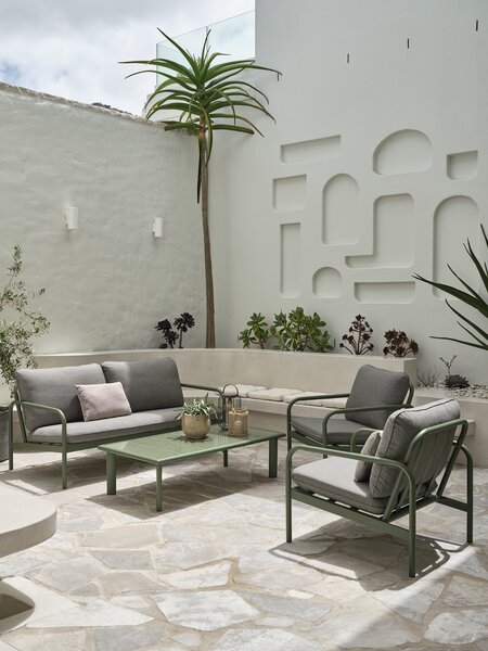 Set lounge TEGLUM 4 posti verde oliva