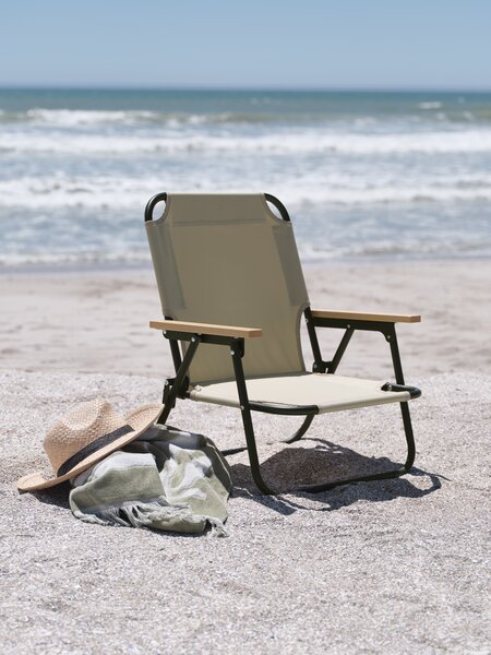 Sedia da spiaggia ADELENG verde polvere