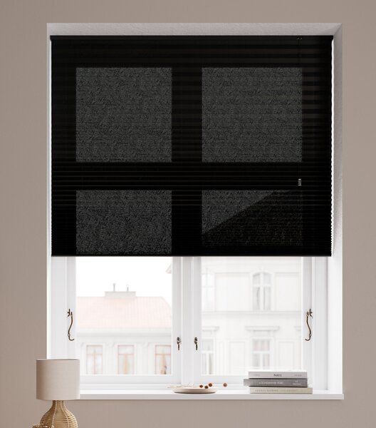 Plisségardin SALTHOLM 140x130cm grå