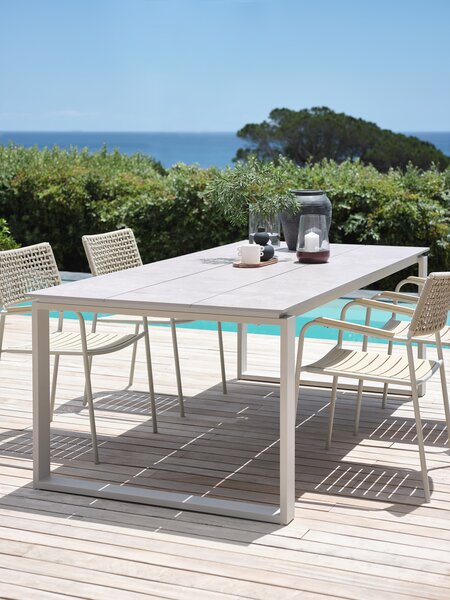 Table de jardin SONNERUP l100xL215 beige