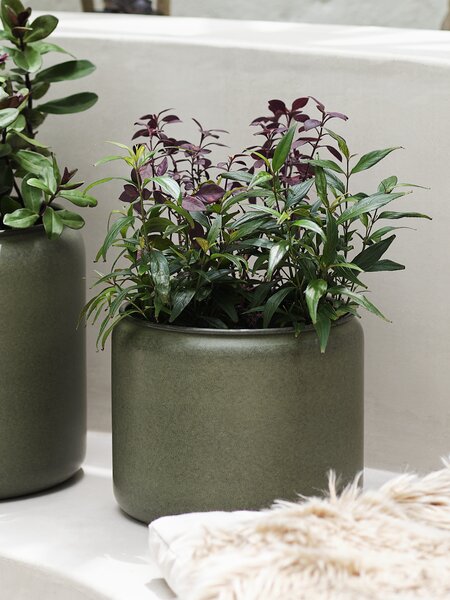 Саксия за градина SNORKLA Ø31xВ27 маслиненозелена