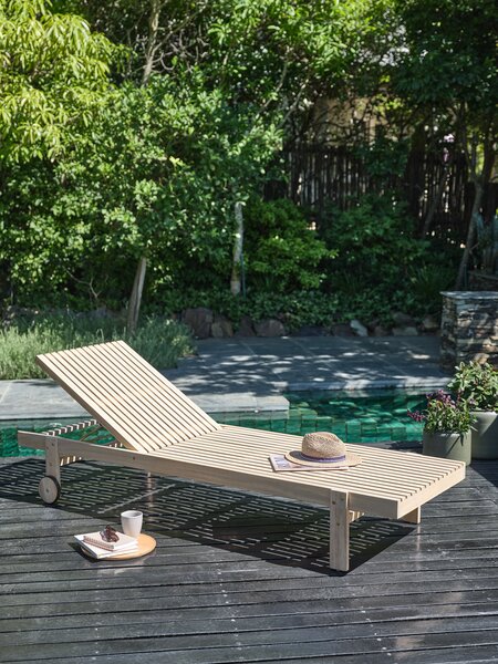 Sun lounger VESTERMADE W75xL198 hardwood