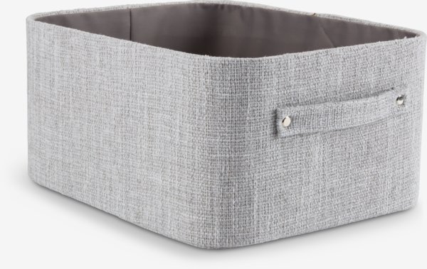 Panier MALTE l32xL27xH16cm gris