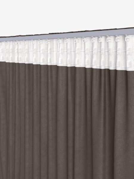 Gardin AUSTRA 1x140x300 sammet brun