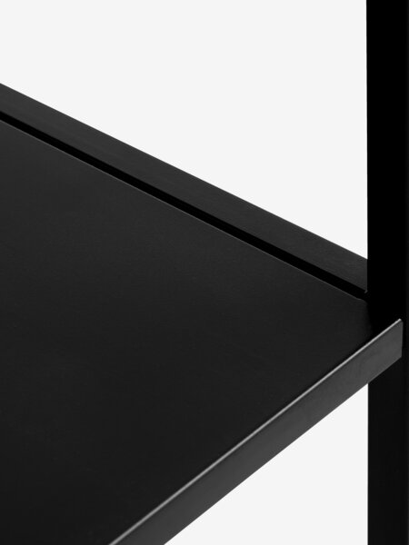 Konzolna mizica VIRUM 26x80 s polico črna