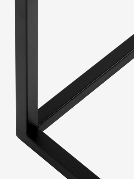 Konzolna mizica VIRUM 26x80 s polico črna