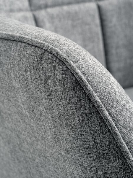 Fotel ULDUM szary tkanina/czarny