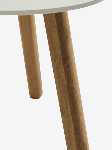 Yan sehpa TAPS 40x40 beyaz/bambu