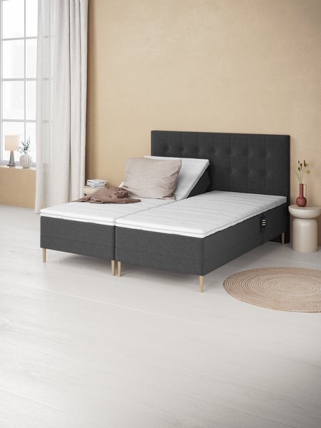 Sengegavl 180x125 KULU H50 grå-41 DREAMZONE