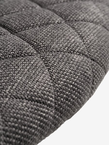 Silla de escritorio PEBRINGE tela gris oscuro/negro