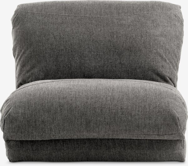 Bäddfåtölj VEGGER grått tyg