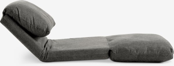 Bäddfåtölj VEGGER grått tyg