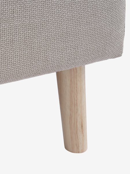 Cadre de lit KONGSBERG 180x200 tissu beige