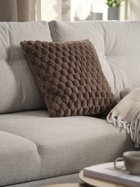 Cushion HVIDBLOMME 45x45 dark sand
