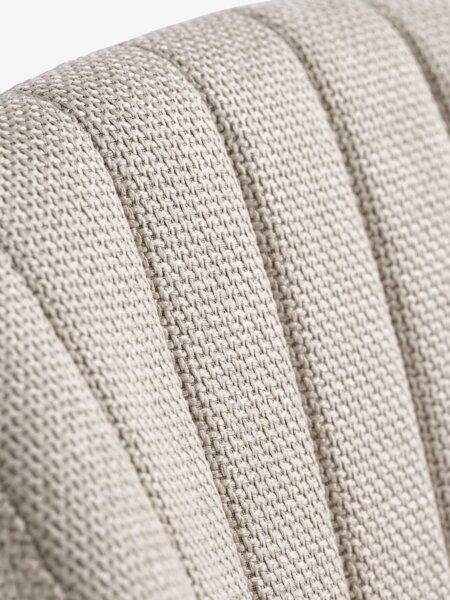 Dining chair ADSLEV beige fabric/natural oak colour