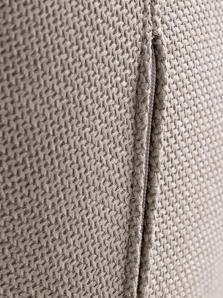 Dining chair ADSLEV beige fabric/natural oak colour