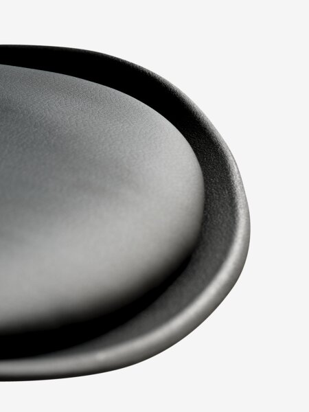 Silla de comedor KLARUP polipiel negro/negro